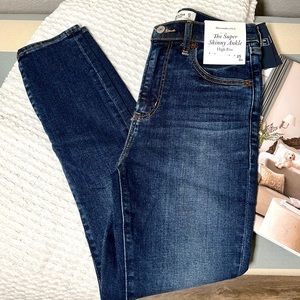 High Rise Ankle Skinny Jeans